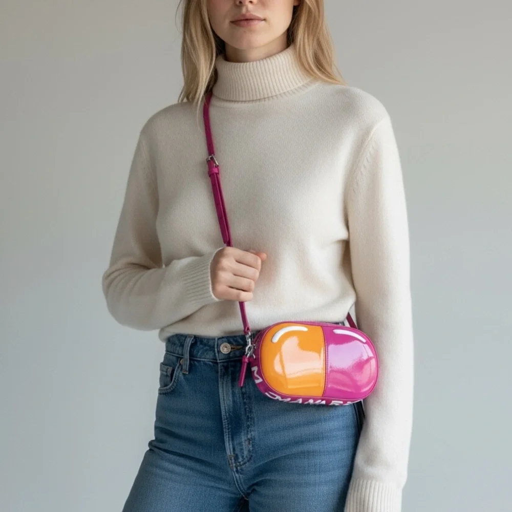 NWOT Marc Jacobs Pink and Orange Crossbody